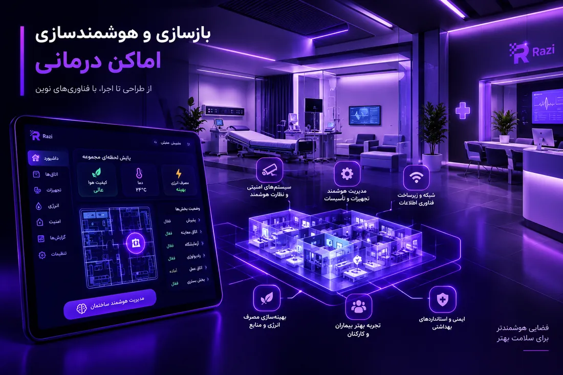 بازسازی و هوشمندسازی مطب، کلینیک و آزمایشگاه